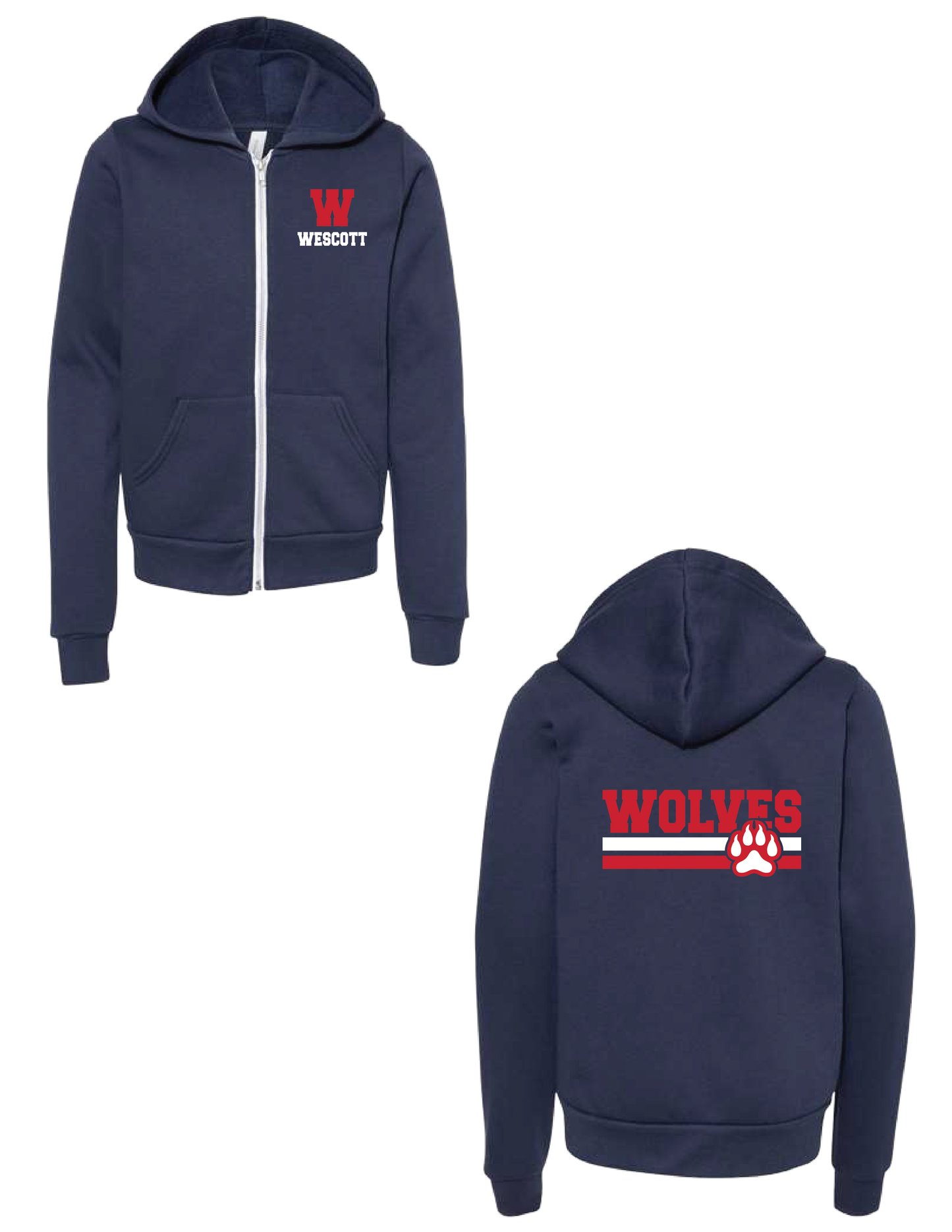 WESCOTT Stripes Zip Up