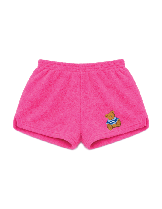 WESTMOOR Collegiate Bear Fuzzy Shorts