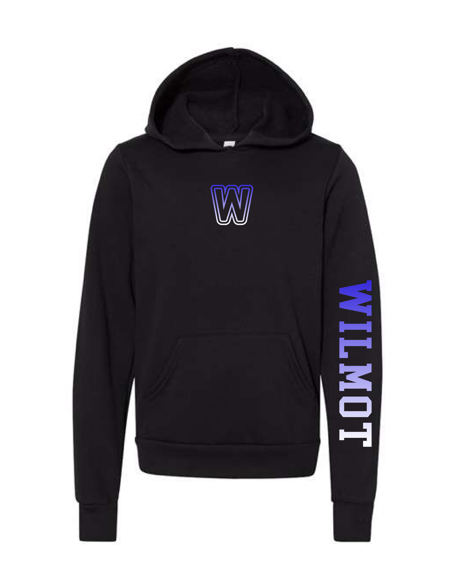 WILMOT Black Ombre W Hooded Pullover