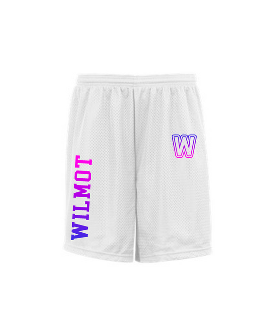 WILMOT White Ombre W Mesh Shorts