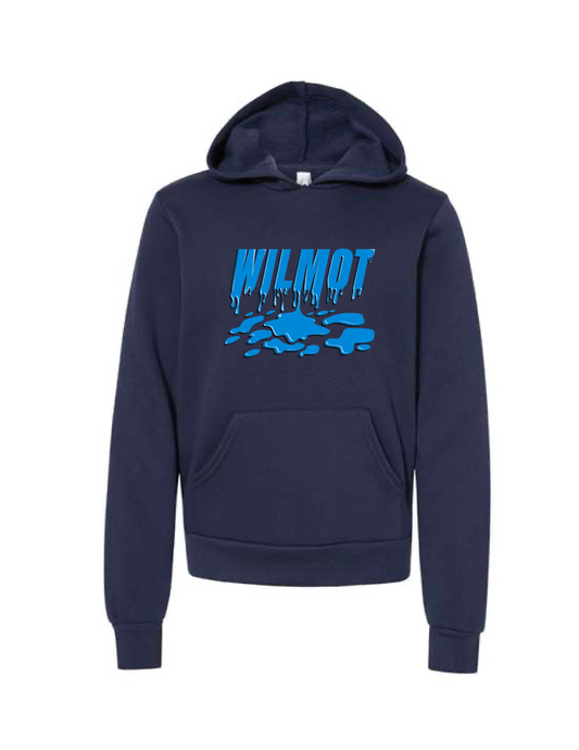 WILMOT Navy Melting Hooded Pullover