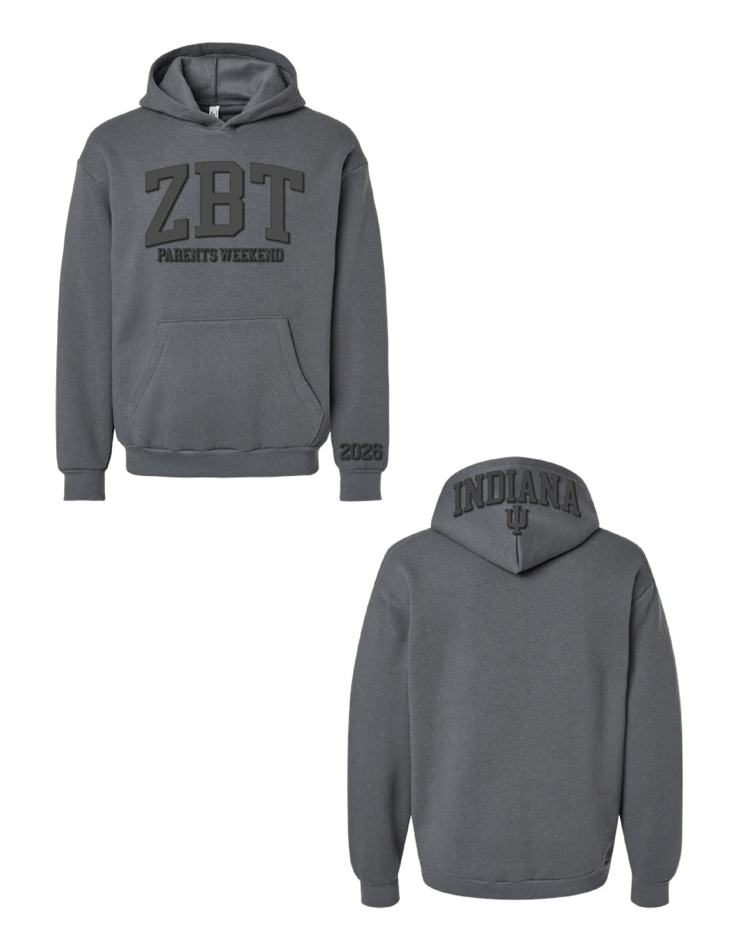 IU ZBT Parent's Weekend Puff Hooded Pullover