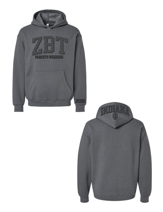 IU ZBT Parent's Weekend Puff Hooded Pullover