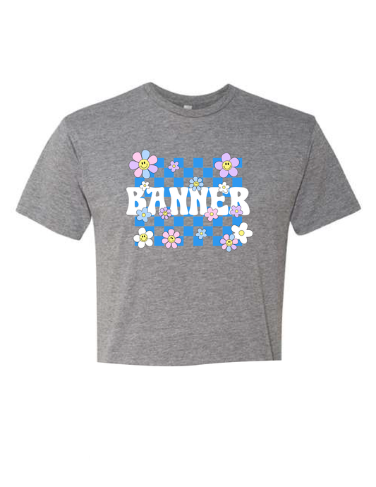 CUSTOM Floral Smiley Tee